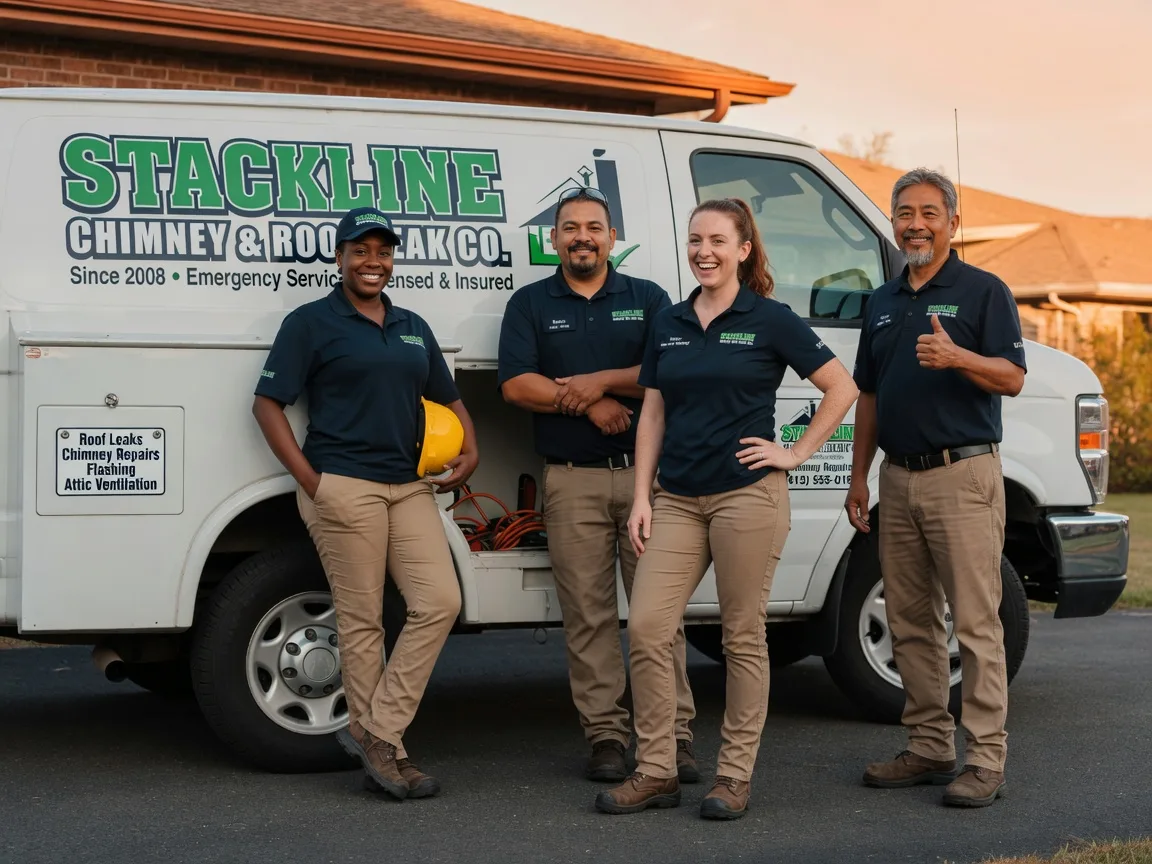Chimney flashing repair company in Casstown, OH